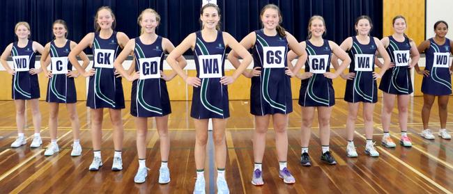 St. Ursula's College Toowoomba Vicki Wilson Shield team