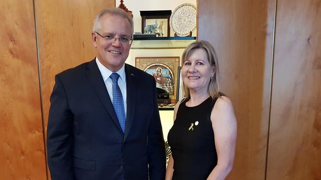 Prime Minister Scott Morrison meets with Julie-Ann Finney for the second time