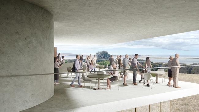 An artist's impression of the Art Museum of Kangaroo Island. Picture: Supplied