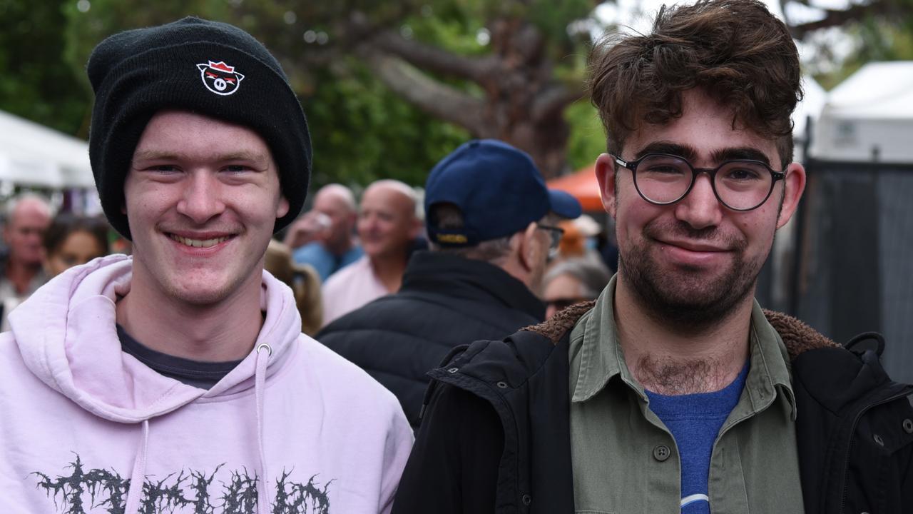 Brock Millsy and Keiran Granquist at Day 2 of Launceston's Festivale 2023. Picture: Alex Treacy