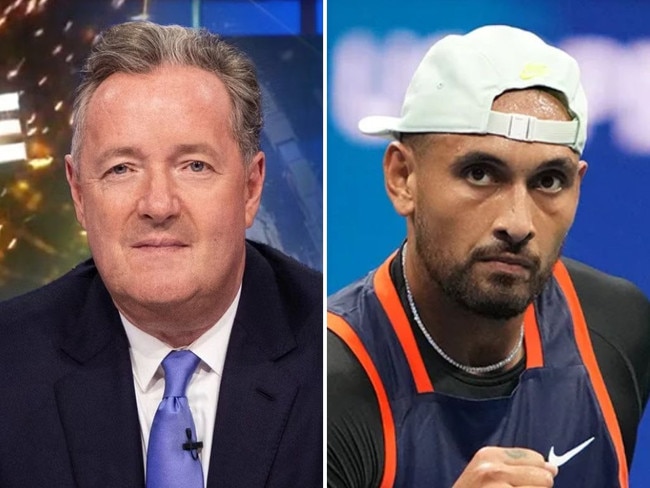 Piers Morgan and Nick Kyrgios