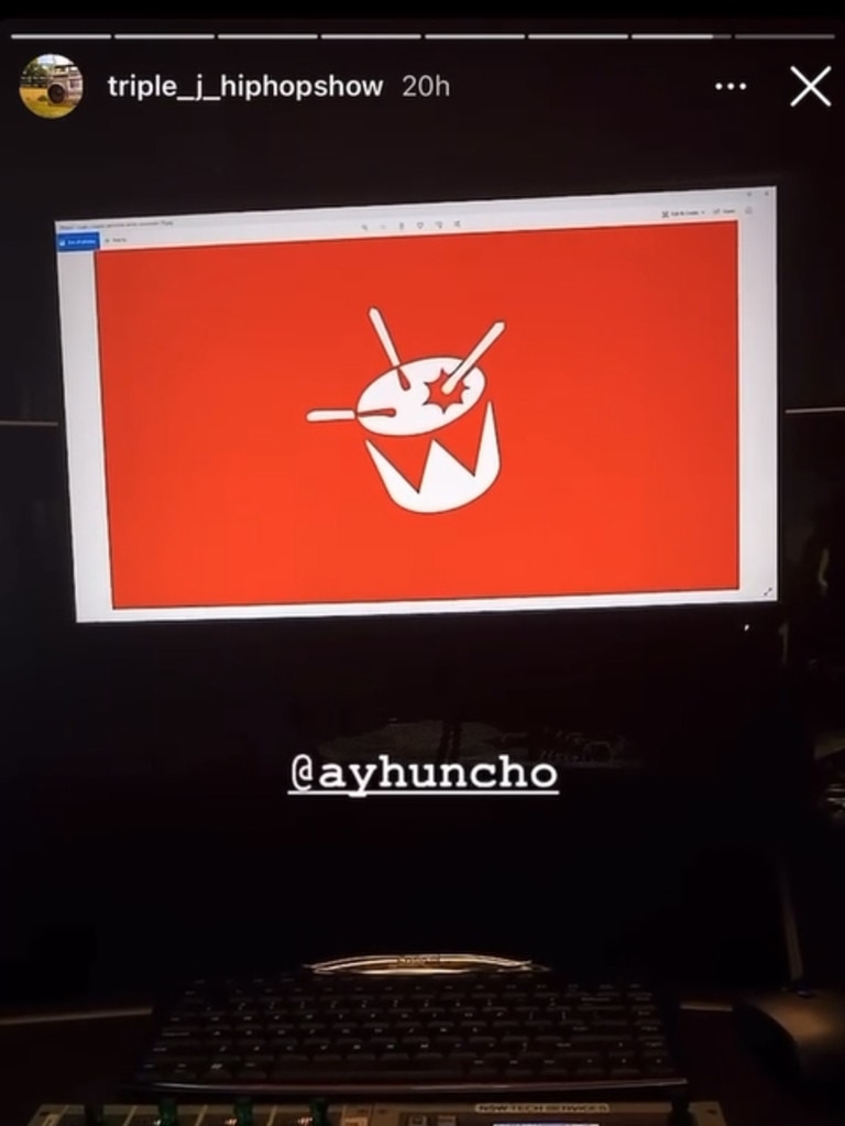 Triple J playing Ay Huncho. Picture: Supplied