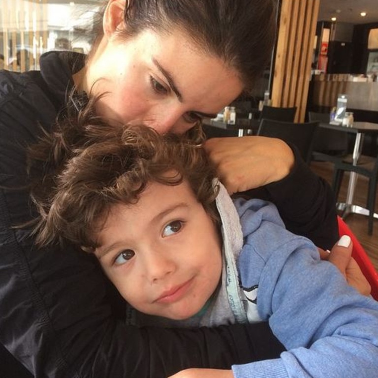 MOTHER'S DAY SPECIAL... Actress Ada Nicodemou with her son Johnas Xipolitas, "Lots of cuddles from my little man.." Picture: Instagram