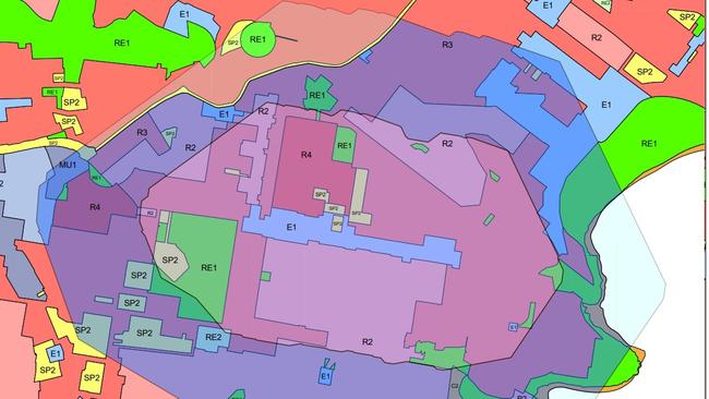 Mapping by Waverley Council showing the 400m and 800m radius impacts of the planning changes.