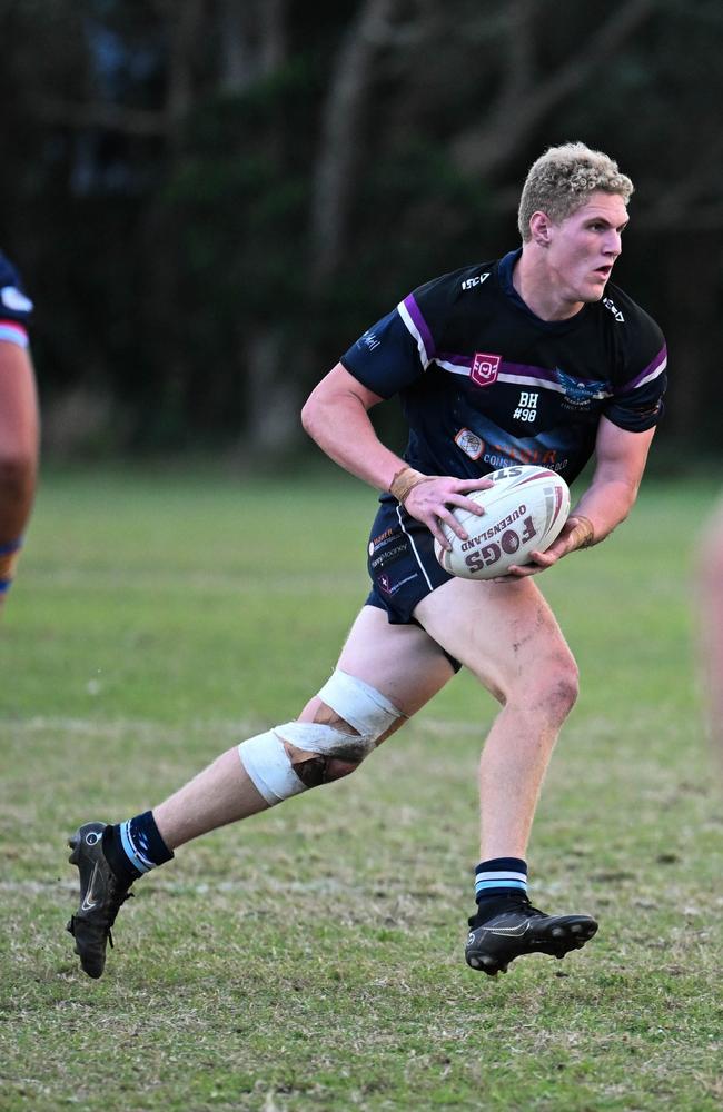 Caloundra SHS rugby league talent Brad Higgins in action. Picture: Kylie McLellan