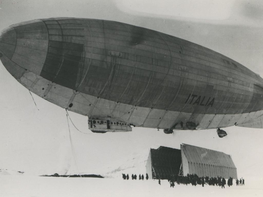 Umberto Nobile's ill-fated Italia dirigible, lost on a 1928 North Pole expedition. Supplied