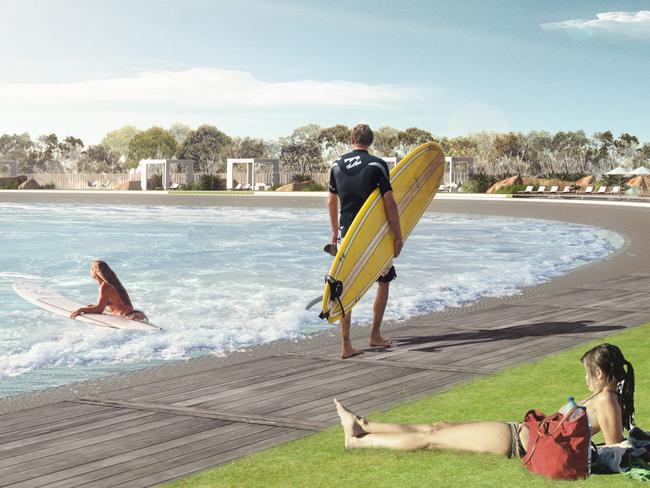 Surfers are excited about plans for a wave park for Sydney.