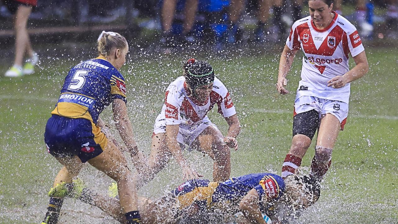 Round two NRLW match between the St George Illawarra Dragons and the Parramatta Eels at WIN Stadium on Sunday. Picture: Getty