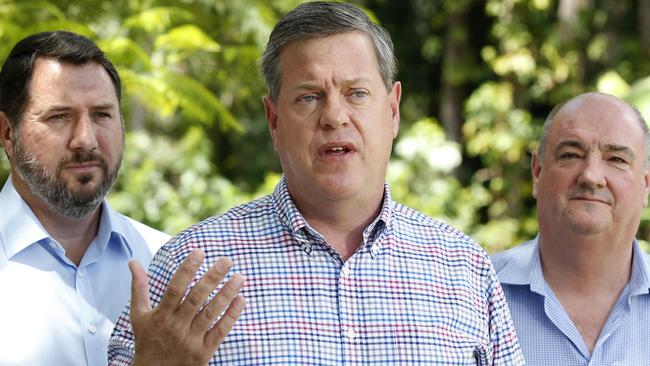 Queensland LNP leader Tim Nicholls says both candidate personalities and party policies will affect how the LNP will preference One Nation in different seats across the state. Picture: AAP Image/Regi Varghese