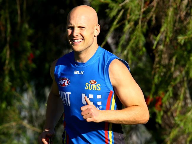 Gold Coast Sun's training at Metricon Stadium ahead of this weekends game against Richmond - Gary Ablett Photo: David Clark