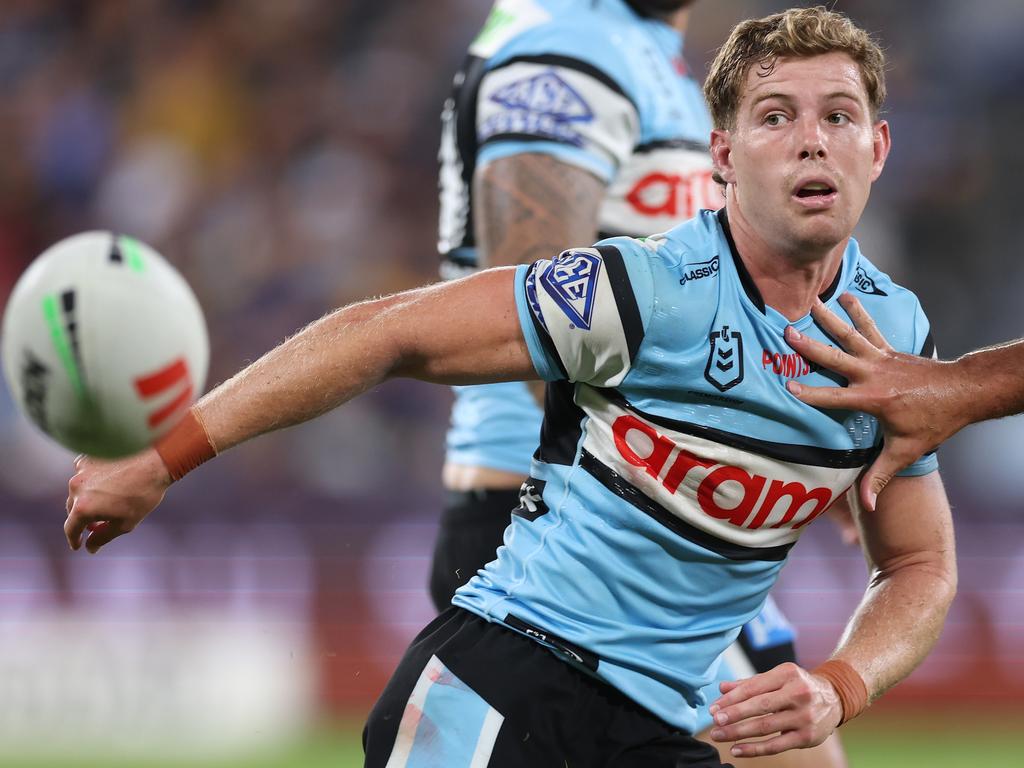 Blayke Brailey said the Sharks had received a ‘kick up the ass’ following the loss to the Warriors. Picture: Mark Kolbe/Getty Images