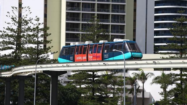 The Broadbeach to Jupiters Casino Monorail closed earlier this year. Photo: David Clark