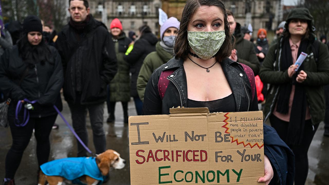 There have been protests in the UK over the rising cost of living. Picture: Jeff J Mitchell/Getty Images