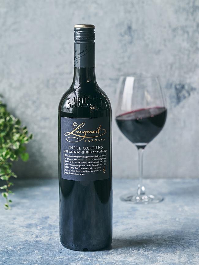 Langmeil Three Gardens Grenache Shiraz Mataro, 2017. Picture: Jette Cheung