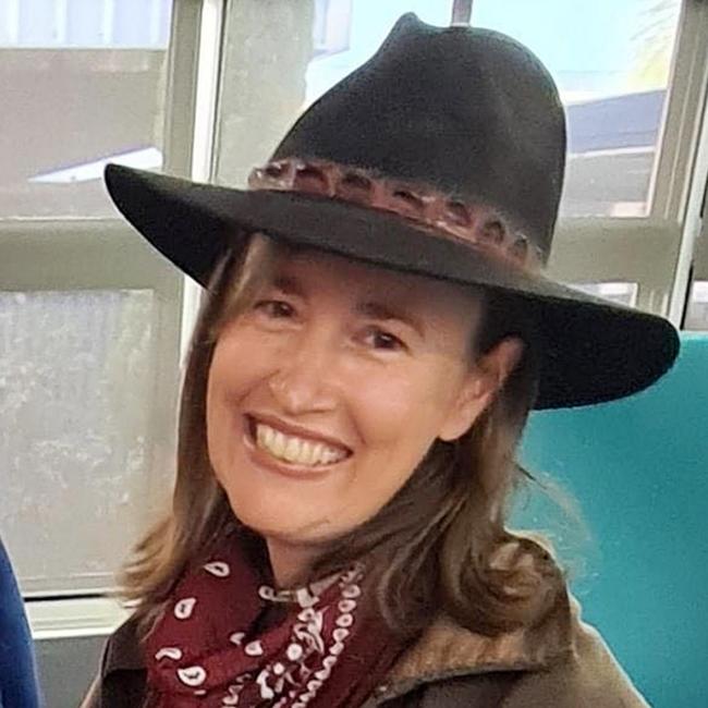 Cop killer Stacey Train dressed as a bushranger at Tara Shire State College in 2019. Photo: Supplied