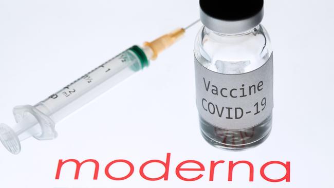 Moderna’s COVID-19 vaccine. Picture: AFP