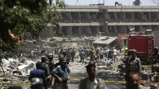 The German embassy in Kabul on May 31, 2017.