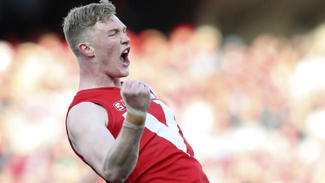 Alex Barns was a star at North Adelaide and famously produced a dominant goalkicking display in the club’s 2018 grand final win over Norwood. Picture: SARAH REED