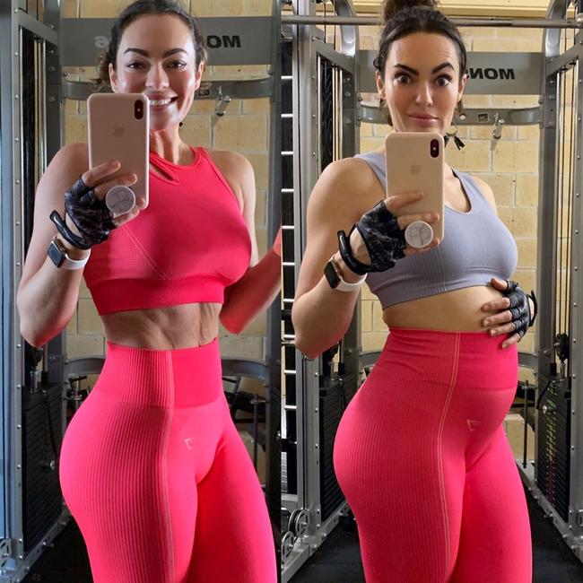 Australian fitness star Emily Skye has been praised by fans for sharing a brutally honest post showing her bloating struggles.