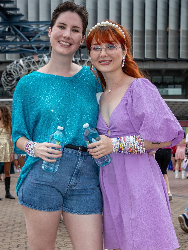 SYDNEY, AUSTRALIA - Daily Telegraph Photos February 26, 2024: Taylar and Shannon at Taylor Swift's The Eras Tour concert held at Accor Stadium in Sydney. Picture: Christian Gilles