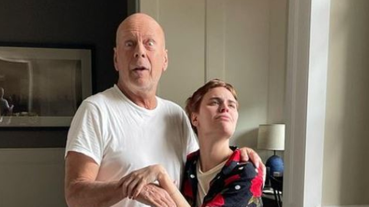 Bruce Willis in sweet family snaps with daughter after diagnosis ...