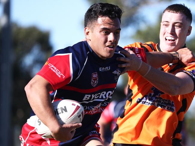 Jaylan To'o during his days in the Gold Coast competition in 2020. Picture: Jason O'Brien