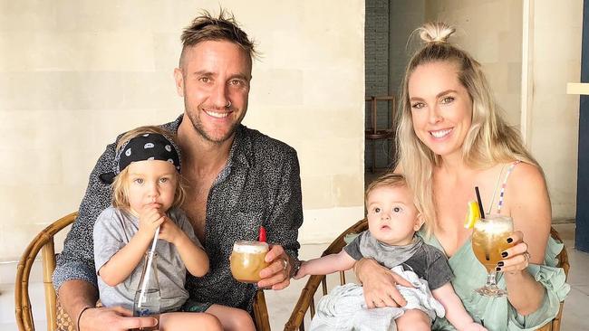 Shannon Vos and wife Lisa and their children are moving to a bigger property. Picture: Instagram