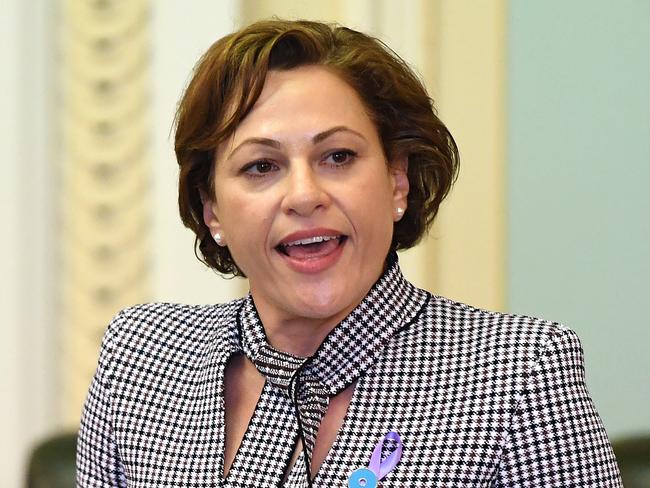 Deputy Premier Jackie Trad has previously labelled Mr Costigan a ‘sleazebag’ over bikini pictures.