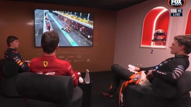 Verstappen was clearly fuming in the cooldown room.