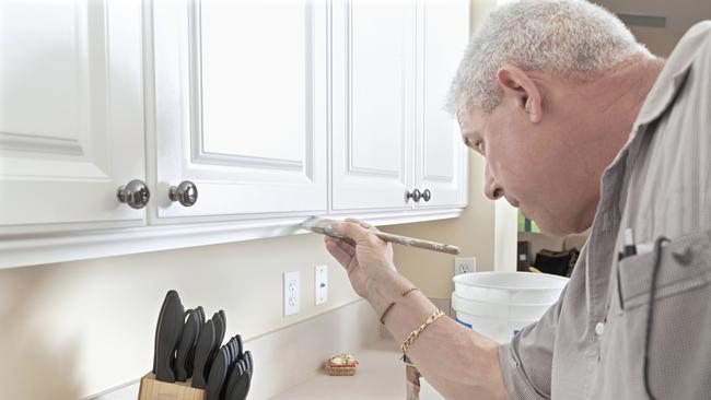 Question: What colour is the trim on these cabinets? Hint: It’s not white.