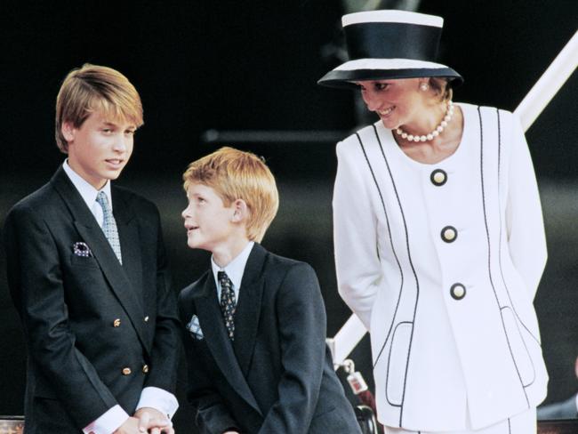 Princess Diana wouldn’t have wanted her young grieving sons subjected to the “cruel” ritual of walking behind her coffin, but royals lied about them wanting to, her brother Earl Spencer reveals. Picture: AFP