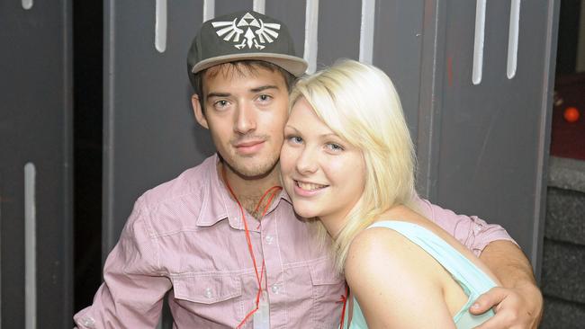 After dark – Adrian Lisson, left, and Hayley Iverne at the Bojangles Nightclub in Gladstone. Photo Tom Huntley / The Observer