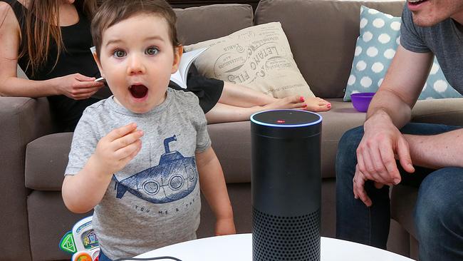 Us: “Alexa, is Amazon listening right now?” Alexa: “Yes.” Picture: Ian Currie