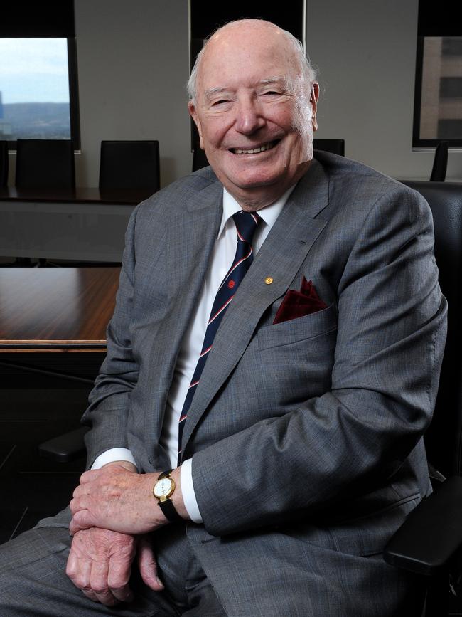 Sir Eric Neal was chancellor of Finders University. Picture: Mark Brake