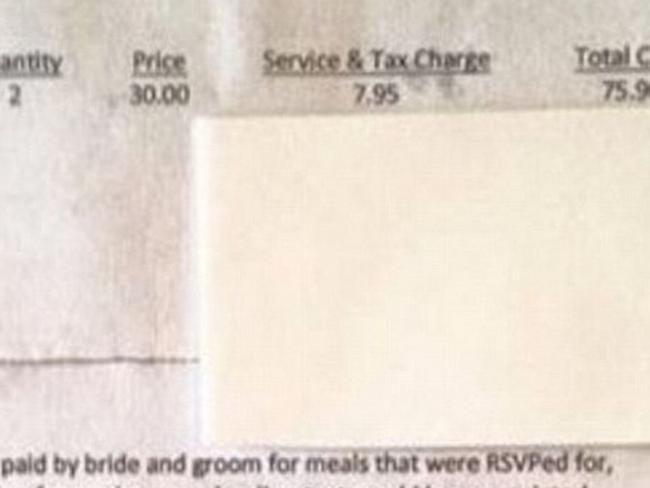 Paying up ... Bride charges her friend for wedding no-show. Picture: KARE 11