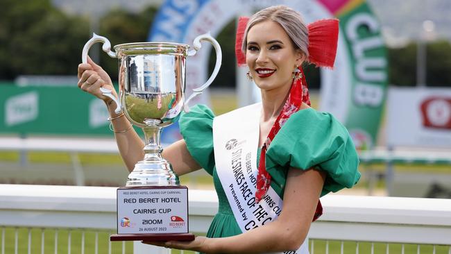 Chloe Fegatilli has been announced as the Face of the Cairns Cup Carnival for 2023. Picture: Brendan Radke