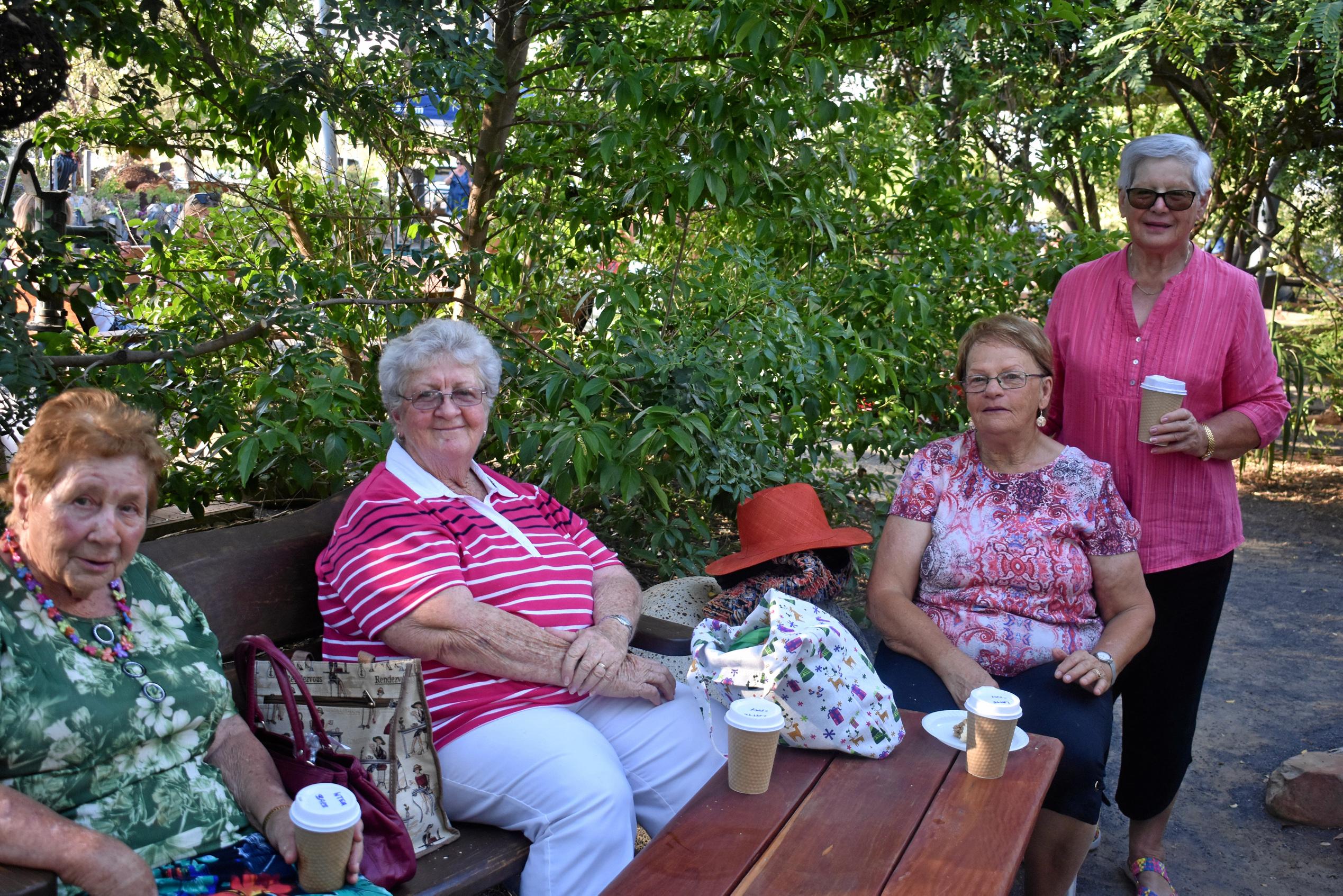 June Wheatley, Margaret Gallagher, Fay Patterson and Barb Harland. Picture: Ellen Ransley