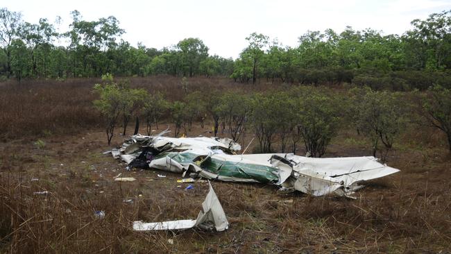 Debris from the Northern Territory plane crash. Picture: Supplied