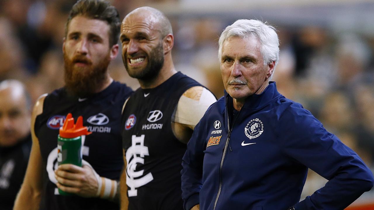 Mick Malthouse didn’t take kindly to suggestions from Nathan Buckley about Collingwood’s culture.