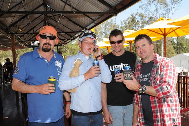 Dave Campbell, Jack McGowan, Steve McGowan and Harry Crook. Picture: Craig Warhurst