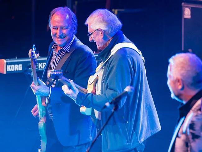 Glenn Wheatley, Mick Bower and Craig Holden of The Masters Apprentices in 2018.