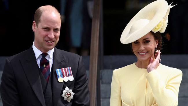 Wills and Kate at Jubilee celebrations earlier this month. Picture: HENRY NICHOLLS / POOL / AFP