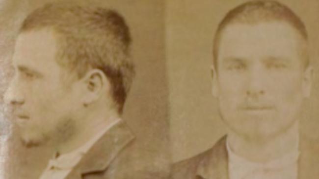 Alexander Collis, pictured in 1900, was shot in the arm in a brawl after John Wren’s Collingwood Tote was robbed. Picture: Public Record Office Victoria.