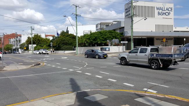 The Doggett St/Commercial Rd intersection in Newstead will be upgraded with traffic lights and signal-controlled pedestrian crossings. Photo: Kristy Muir