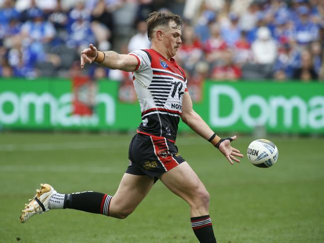 Kieran Hayman kicks for North Sydney. Picture Warren Gannon Photography