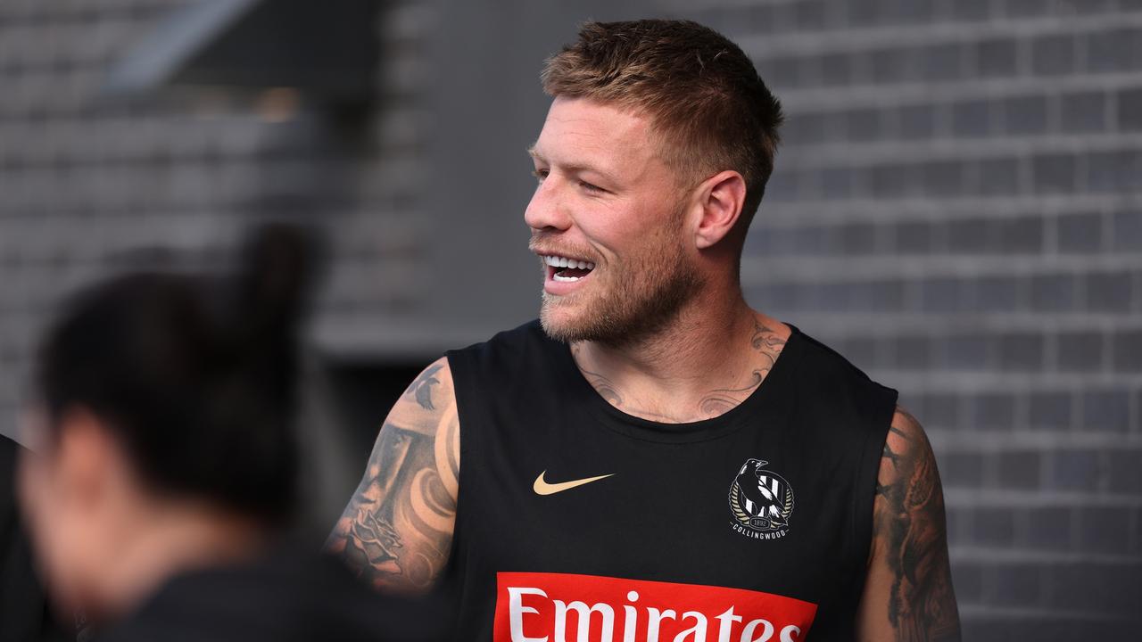 Jordan De Goey will miss Collingwood’s clash against Fremantle. Picture: Robert Cianflone/Getty Images