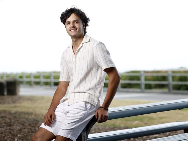 Australian cricketer Sam Konstas following his successful debut in test cricket and a day before he joins back with the Sydney Thunder BBL team. Picture: Richard Dobson