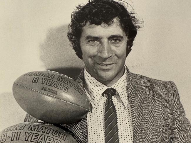 Peter Bevilacqua when he was state director of what was then the Tasmanian Australian National Football League (TANFL) in the late 1970s. For Talking Point, Obit written by his son Simon Bevilacqua. ONE-TIME USE ONLY. SUPPLIED