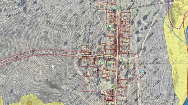 The proposed outline for the development application to upgrade Nanima Village near Wellington.