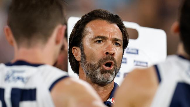 Chris Scott was critical of the MCG surface. Picture: Michael Willson/AFL Photos via Getty Images.